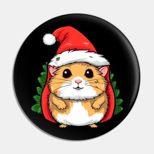 Hamster Christmas Pin