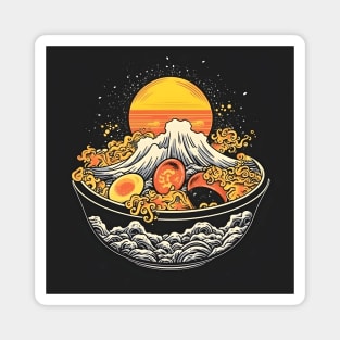 Ramen Noodles Great Wave Off Kanagawa Hokusai Magnet