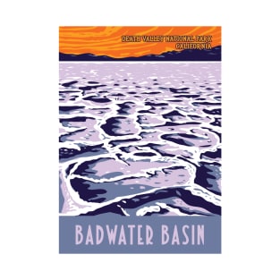 WPA Poster of Badwater Basin in Death Valley National Park, Inyo County, California, USA T-Shirt