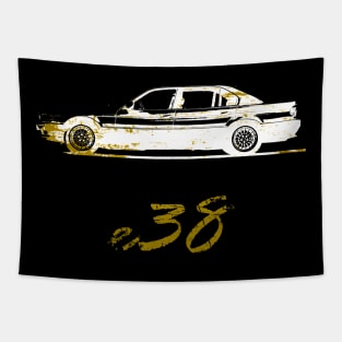 E38 vintage design Tapestry