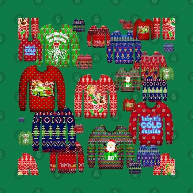 ugly christmas sweaters by gossiprag