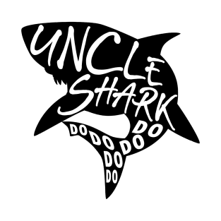 Uncle Shark (Baby Shark) - Minimal Lyrics Shirt T-Shirt