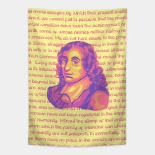 Blaise Pascal Portrait and Quote Tapestry