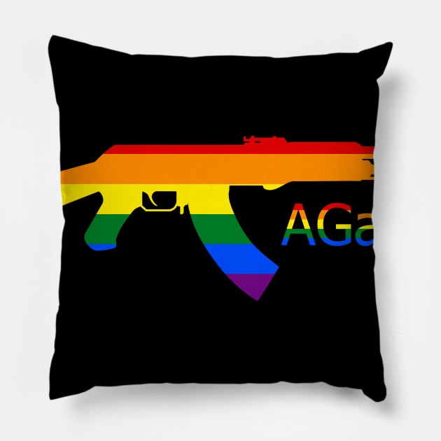 AGay-47 Pillow by christopper