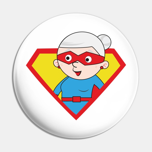 Super grandma 6 Pin by grafart