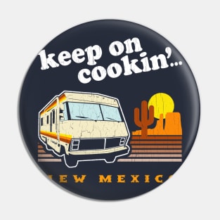 Funny - Keep On Cookin' (vintage distressed look) Pin