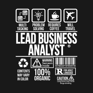Lead business analyst T-shirt | Job Profession | #DW T-Shirt