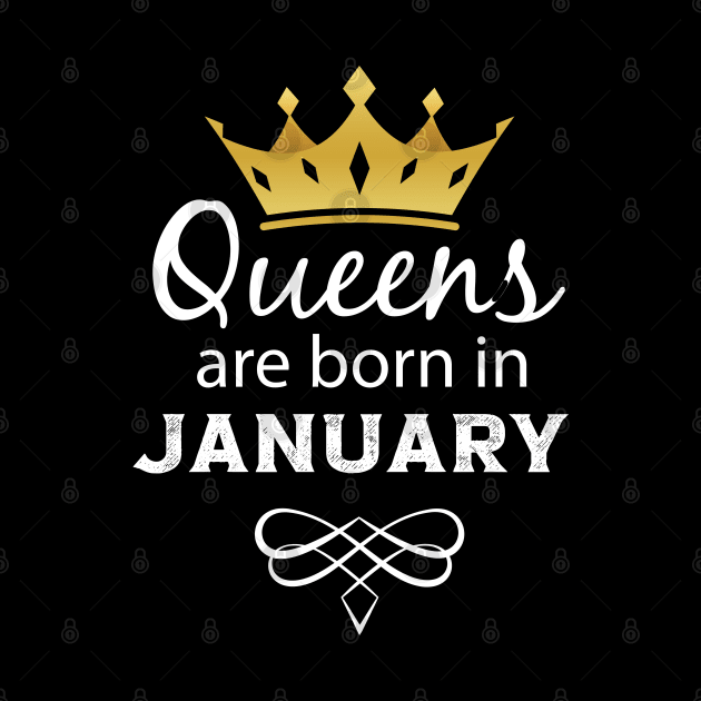 queens are born in January gift idea birthday gift by DonVector