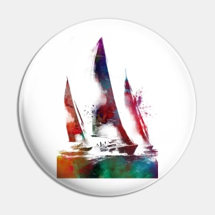 Sailing sport art #sailing Pin