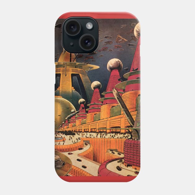 Vintage Science Fiction Phone Case by MasterpieceCafe