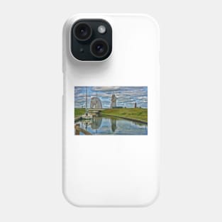 the Kelpies , Helix Park, Grangemouth , Scotland Phone Case