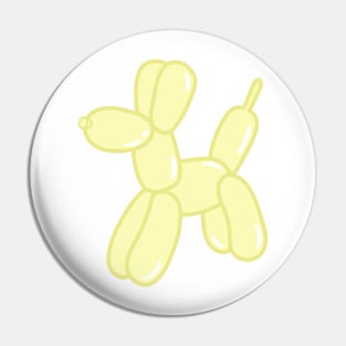 Yellow Balloon Dog Pin