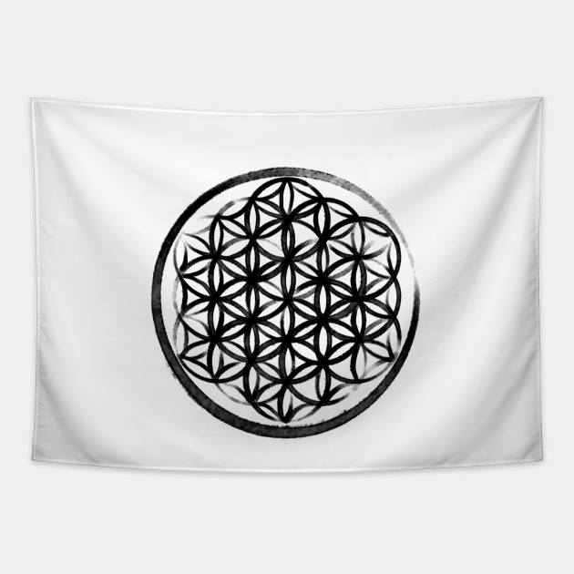 Flower of life Tapestry by Cheese_Wen Art