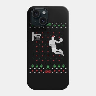 Basketball Ugly Christmas Sweater Gift Phone Case