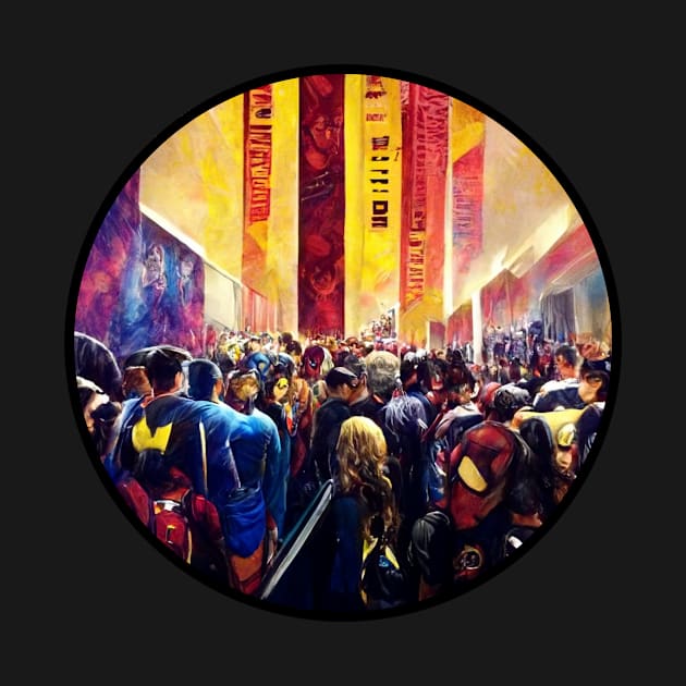 Inside Comic-Con Painting - Circle by Nightwing Futures