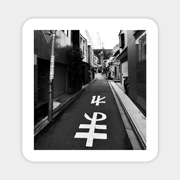 Alley in Kyoto Magnet by IgorPozdnyakov