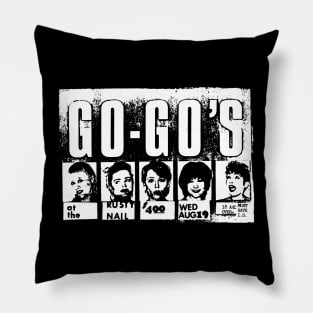 Go-Go's Concert Flier (circa 1981) Pillow