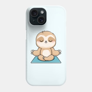 Cute Sloth Meditating Phone Case