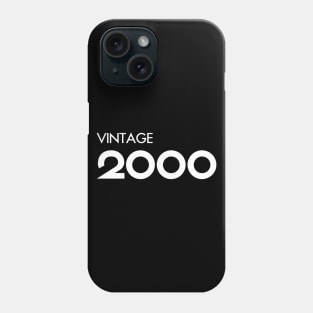 Vintage 2000 Gift 20th Birthday Party Phone Case