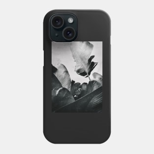 Palm Leaves in Black and White Phone Case