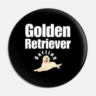 Golden Retriever Dog Pin