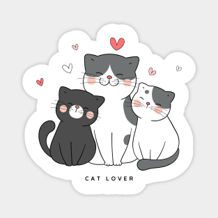 cat lover 2023 Magnet