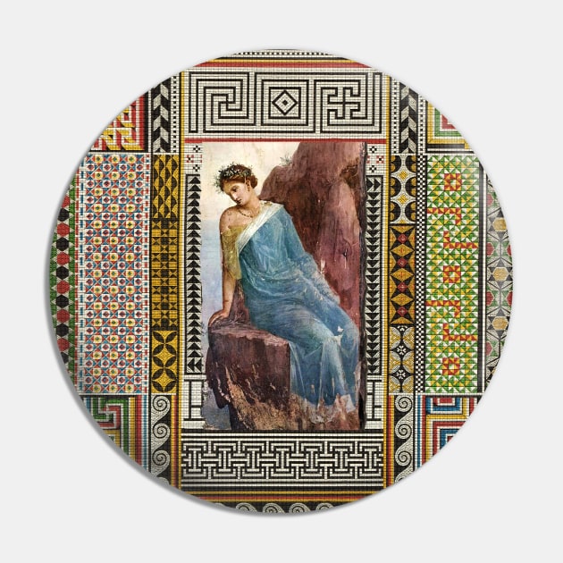 ANTIQUE ROMAN WOMAN FIGURE WITH POMPEII MOSAICS PATCHWORK Pin by BulganLumini