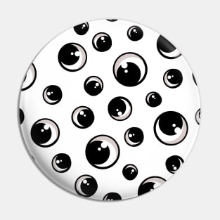 Everything Comic Eyes Pattern Pin