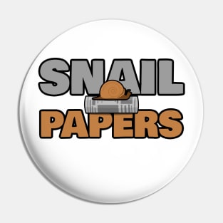 Snail Papers Pin