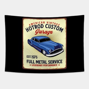 Retro Vintage Automotive Tin Sign Tapestry