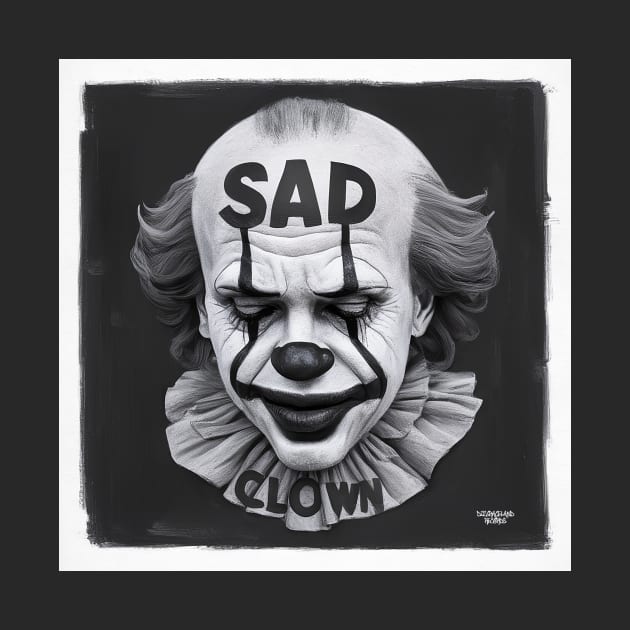 Very sad clown by Dizgraceland