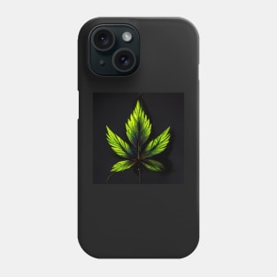 pot leaf hawaiian polkadot pattern Phone Case