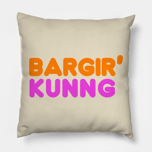 Bargir Kunng /// Sbubby Donut Parody Design Pillow by DankFutura