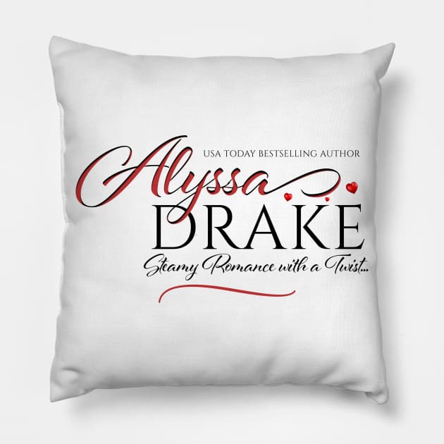 Alyssa Drake Logo Pillow by alyssadrakenovels