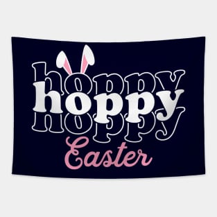 Hoppy Hoppy Hoppy Easter Bunny Ears Tapestry