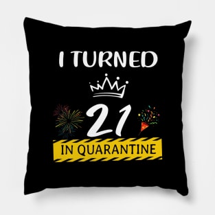 I Turned 21 Years Old In Quarantine Pillow