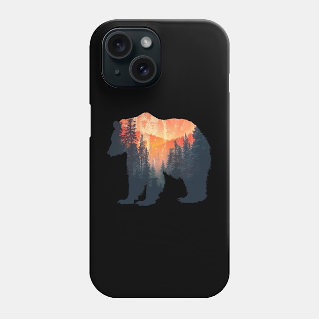 Observing Grizzly Bears Phone Case by Silly Picture