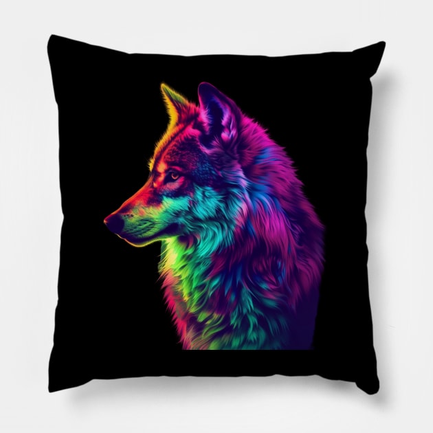 Wolf Winter Survival Pillow by Creative feather
