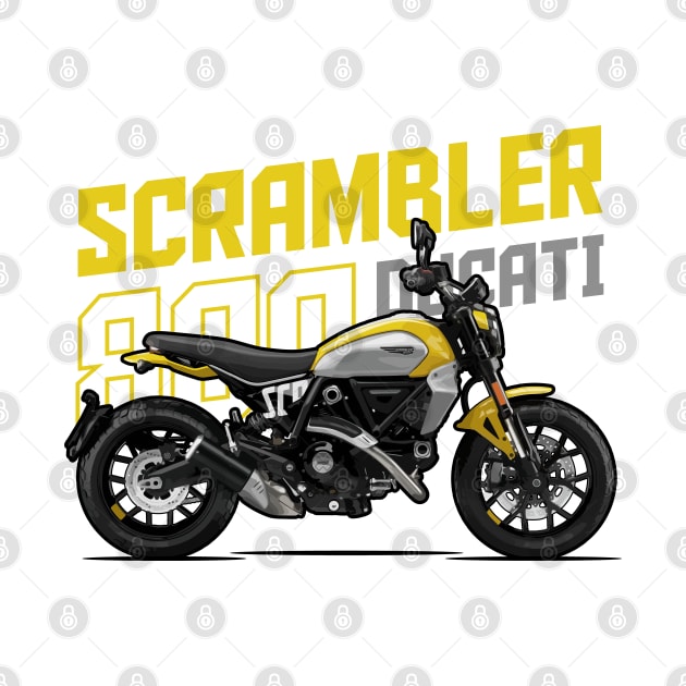 Ducati Scrambler 800 Icon - Yellow by Tomislav Lozić