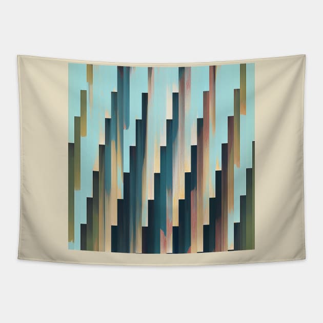 Turque #1 - Abstract Landscape Pattern Graphic Design Decor Tapestry by DankFutura