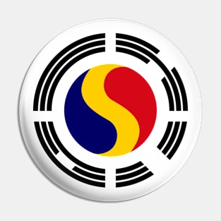 Korean Romanian Multinational Patriot Flag Series Pin