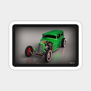 Hot Rod Sedan Magnet