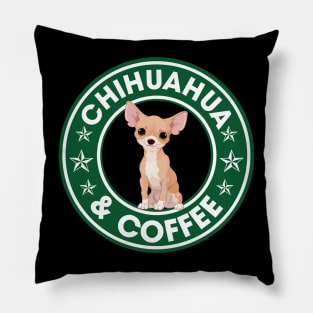 Chihuahua And Coffee Pillow