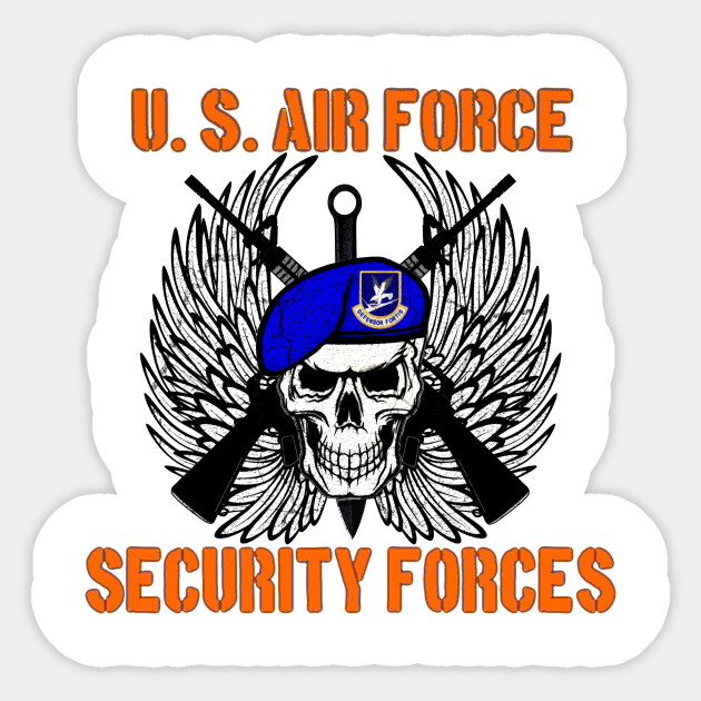 Air Force Security Forces Usaf Sticker Teepublic