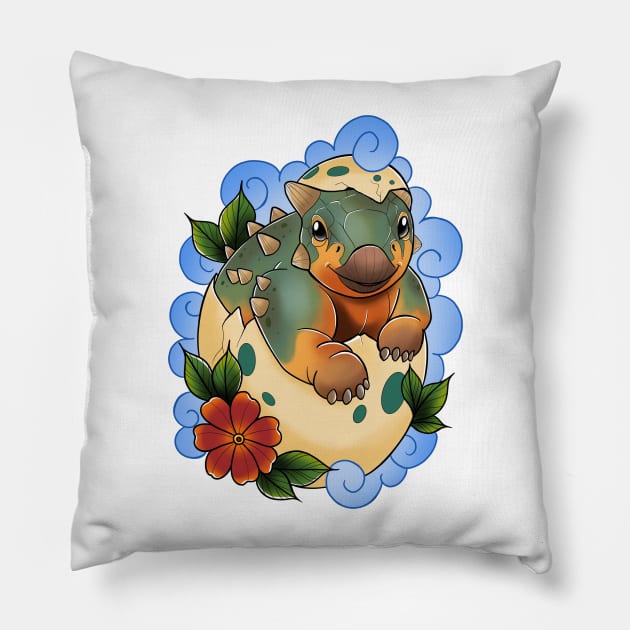 Baby Bumpy Pillow by Jurassic Ink