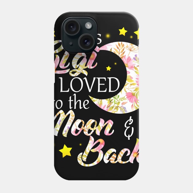 This Gigi Is Loved To The Moon And Back Phone Case by TeeAnimals