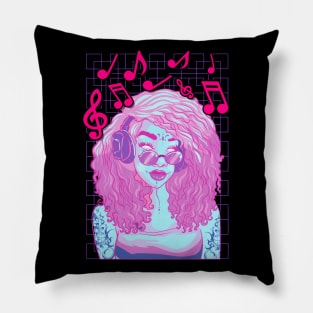 Pastel Goth Music Lover Pillow