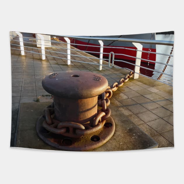 Scottish Photography Series (Vectorized) - Glenlee Ship and Anchor, Glasgow Tapestry by MacPean