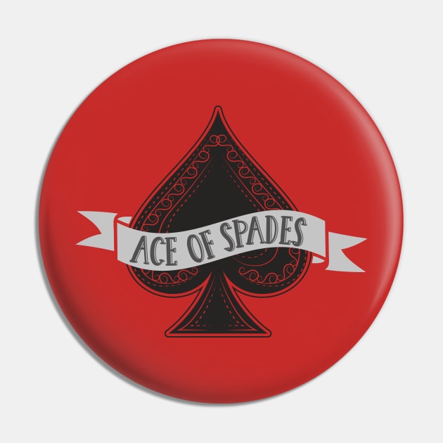 Ace of Spades Pin by holidaystore