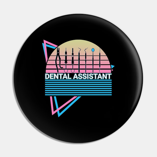 Dental Assistant Retro Pin by Alex21